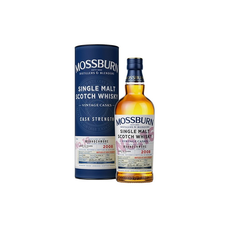 Mannochmore Mossburn 10 år 56,1% 70cl. Nr. 16 - Vintage Cask Selection - Mannochmore 2008