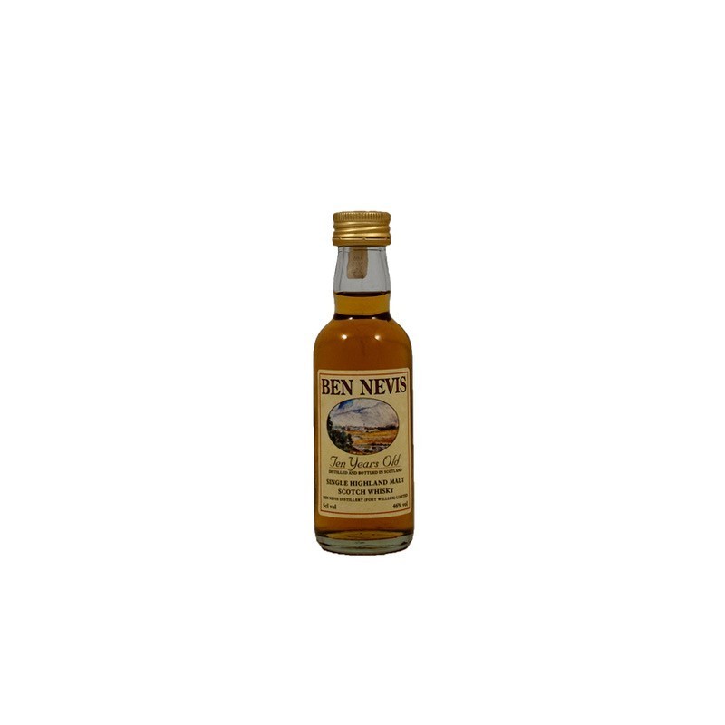 5 cl. flaske Ben Nevis single malt whisky 10 år 46%