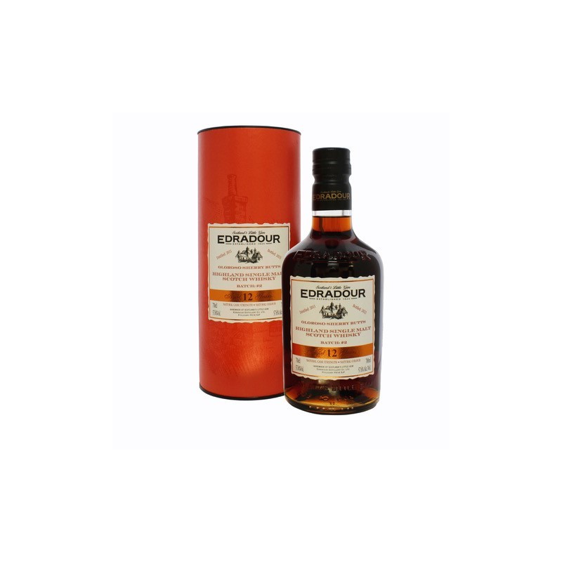 Edradour 12 år gammel sherry fadstyrke Batch 2