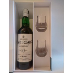 Laphroaig 10 år Single Malt inklusiv 2 glas